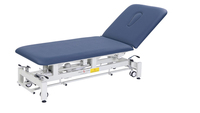 Lit de massage électrique réglable de qualité hospitalière avec fonction spa facial, structure en acier inoxydable, design pliable pour la maison, la salle de sport et le salon