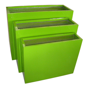 กระถางต้นไม้ทำจากไฟเบอร์กลาสตกแต่งประหยัดพื้นที่กระถางต้นไม้สีสั่งทำได้จากเวียดนาม - Product Image 3