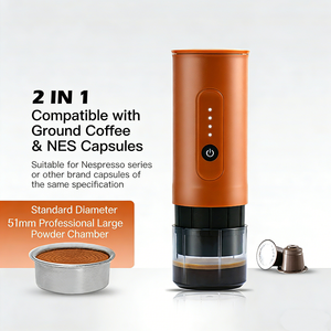 <span class=keywords><strong>Machine</strong></span> à <span class=keywords><strong>café</strong></span> à capsules expresso portable 2 en 1 18 bars Type-C Rechargeable pour le camping en plein air, les voyages, la maison, le bureau - Product Image 3