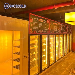 Chambre froide de stockage de porte en verre pour des supermarchés, des stations service et des chaînes au détail d'épicerie - Product Image 2