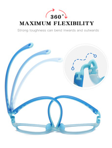 Venta caliente de alta calidad Ce gafas de luz óptica Marco de gafas niños niñas gel de sílice y Marco de gafas TR - Product Image 3