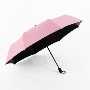 Paraguas para el sol para señora, sombrilla pequeña de 3 pliegues, bonita, UV, promocional chino, disponible - Product Image 4