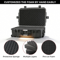 Estuche de Transporte Rígido Anti-Impactos Personalizado para Exteriores, Caja de Herramientas Impermeable IP67, Maleta de Almacenamiento