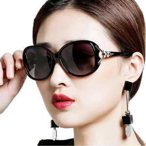 2024 nuova moda High-End grande cornice rospo specchio occhiali da sole per le donne blu/rosa/grigio struttura PC popolare in Europa e in America - Product Image 3