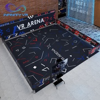 Simulador de Realidad Virtual de Espacio Grande con Desplazamiento Libre para 4/6/8/10 Personas Juego Multijugador de Disparos con Pistola Arena de Arcade VR