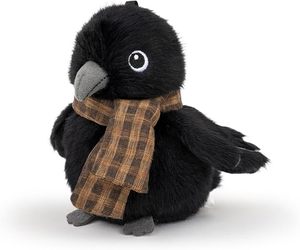 Peluche di Piccolo Uccellino Carino, Giocattolo di Corvo Simulato, Animali di Peluche Corvi Neri per Bambini - Product Image 2