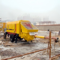Mesin Pompa Beton Semen Mobile JIUHE Tekanan Tinggi Pompa Beton Trailer Harga Pompa Beton