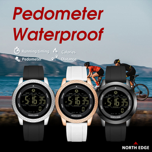 Luxury Men Women Digital Watch Waterproof 50M Sports Dual Time Pedometer Alarm <b>Clock</b> Couple Montre Pour Homme - Product Image 3