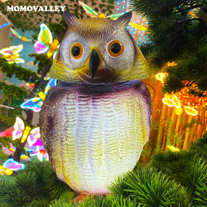 Led Landschap Verlichting Ip65 Waterdicht Licht Roterende Kop Vogel Afstotend Realistische Valk Lokaas Tuinbeeld Schrik Vogels - Product Image 4