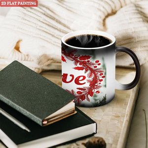แก้วน้ำเปลี่ยนสีความร้อนลายตารางนักเรียนหอพัก สีดำด้าน 11 ออนซ์ เซรามิก - Product Image 3