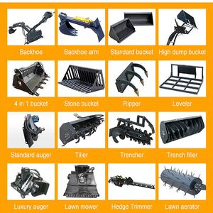 جرافات كهربائية صغيرة مع محرك كوبوتا لقص الجزازة مع مثقاب - Product Image 6