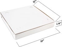 Boîtes d'emballage de pizza en carton ondulé blanc imprimées sur mesure par le fabricant