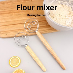 Flour Mixer Dough Mixing Stick Flour Beater Egg Beater Bread Fermentation Basket <b>Baking</b> Tool Set Food Contact Safe - Product Image 5