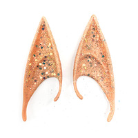 Oreilles d'elfe en latex pour Halloween, accessoires de cosplay, oreilles pointues de fantôme pour fête, oreilles d'elfe