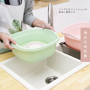 Oval Plastic Basin 34cm For Washing Face Laundry Foot Bath Household Use - Product Image 1