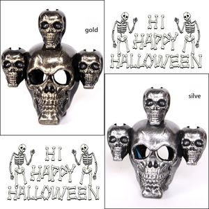 Nuevo Halloween LED Interior Exterior Luz verde Esqueleto Linterna Horror Atmósfera Adornos decorativos - Product Image 4