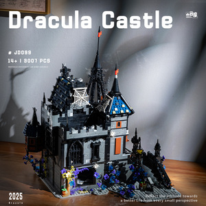 XJD JD099 3007 Piezas Castillo de Drácula de la Película, Set de Bloques de Construcción, Modelo Técnico de Plástico, Juguete Moderno, Regalo Festivo - Product Image 3