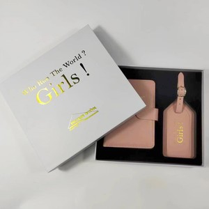 Porta passaporto personalizzato portafoglio Flip blocco RFID custodia in pelle carta passaporto per famiglia accessorio da viaggio <span class=keywords><strong>foto</strong></span> passaporto - Product Image 4