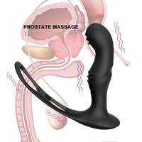 Anal Plug Avec Cock Ring Télécommande Vibration Poussée Massage de la Prostate Vibrateur Anal pour Hommes et Femmes Plaisir