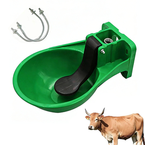 New <b>Large</b> Capacity 3L Stainless Steel & Plastic Valve Automatic Cattle Water Bowl with Drain Hole Livestock Drinker - Product Image 4