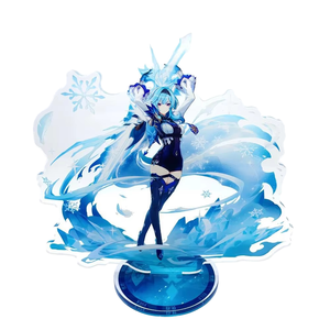 Présentoir de figurines d'anime imprimées sur mesure arc-en-ciel en acrylique transparent holographique avec logo personnalisé Artisanat en plastique - Product Image 1