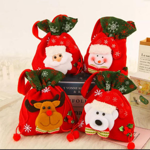 ถุงของขวัญตกแต่ง3D ตุ๊กตาหิมะคริสต์มาสน่ารักสำหรับใส่ลูกอมแอปเปิ้ลอุปกรณ์เสริมสำหรับงานปาร์ตี้ที่สมบูรณ์แบบสำหรับเด็ก - Product Image 6