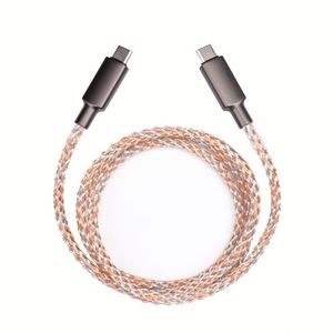 RGB 66W Fast <b>Charging</b> Luminous Flowing Light Type C to Type-C Data <b>Cable</b> PD 20W USB-C to IOS Mobile Phone <b>Charging</b> <b>Cable</b> - Product Image 4