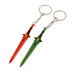 Llavero Valorant Comet Sword Awareness, llavero, modelo de pistola de Metal, piezas, cinta, colgante de Navidad, llavero - Product Image 1
