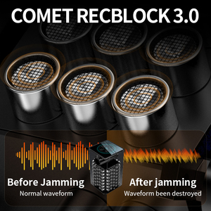 Comet RP100Pro 2 en 1, Bloqueador <span class=keywords><strong>de</strong></span> Grabación <span class=keywords><strong>de</strong></span> <span class=keywords><strong>Audio</strong></span> y Micrófonos Inalámbricos, Material ABS+Cobre, Anti-Espionaje - Product Image 5