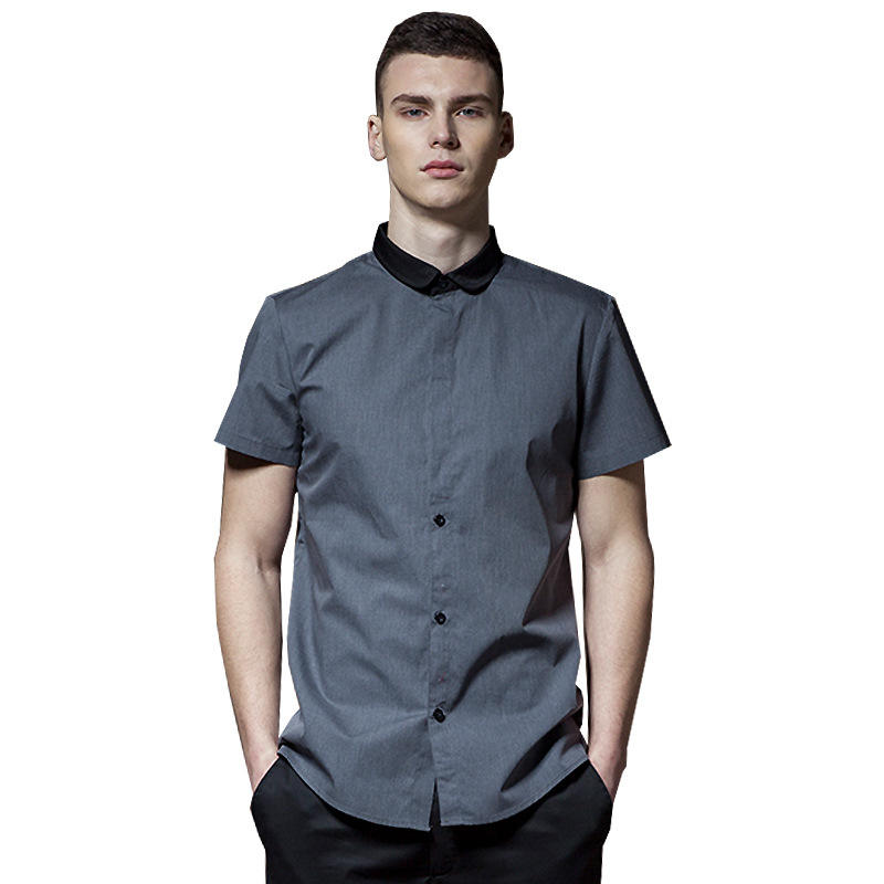 dark grey men's short sleeves