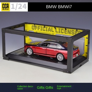 Vente chaude 1:24 BWM I7 électrique Supercar moulé sous pression modèle de voiture en métal avec son et lumière jouets ornement décorer - Product Image 4