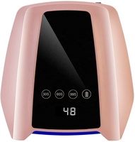 Lampe à ongles en gel LED UV rechargeable 72W Séchoir à ongles à capteur automatique sans fil pour vernis en gel en plastique durable