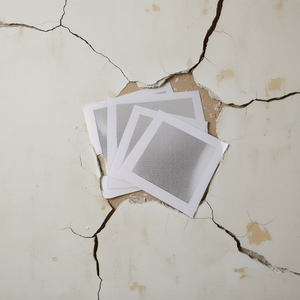 Patchs de réparation de cloisons sèches auto-adhésifs, 12 pièces, 4 pouces x 4 pouces, avec trous rapides pour fissures murales, blanc - Product Image 2