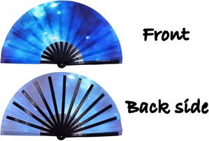 Large Hand Folding Fans 33cm SHADE Design High Premium Bamboo Clack Bamboo Crafts Hand Fan - Product Image 6