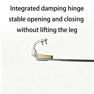 Glasses <strong>Parts</strong> Spring Hinge <strong>Eyeglass</strong> Accessories, Rimless Dual Rubber End Caps, Screw Lock Craft Temple Multi-Color Electroplated - Product Image 4