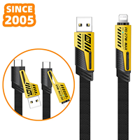 Vente en gros Offre Spéciale câble de données à affichage numérique 4in1 de haute qualité avec lanière câble USB 100w PD Charge rapide 5A transfert de données