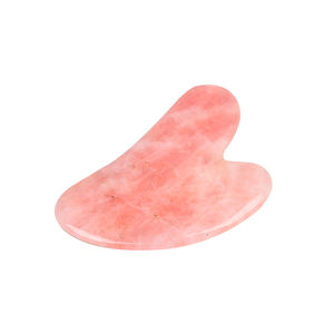 Strumento <span class=keywords><strong>Gua</strong></span> <span class=keywords><strong>Sha</strong></span> in Quarzo Rosa Naturale, Tavoletta per <span class=keywords><strong>Massaggio</strong></span> <span class=keywords><strong>Facciale</strong></span> Anti-Età e Luminosità della Pelle, Lifting Viso - Product Image 4