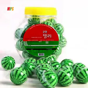 Factory Wholesale 3d Watermelon Shaped Liquid Jam Fruit Sour Candy Gummy Candy