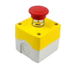 Push Button Control Station Box with Latching Emergency Stop Switch