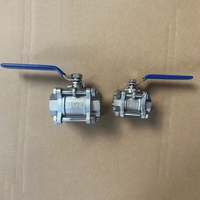 Corps forgé en acier inoxydable haute pression Taille 2 pouces Corps 3 pièces 2000WOG 316L Vanne à boisseau sphérique