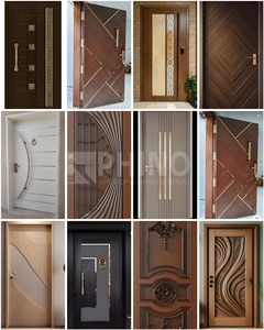 Porta d'<span class=keywords><strong>Ingresso</strong></span> a Bilico di Lusso con Intaglio 3D Antieffrazione in Legno Massello e Alluminio Pressofuso per Esterni Residenziali - Product Image 4