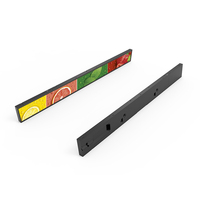 VETO Raf Kenarı Ekranı Ultra Geniş LCD Bar Reklam Ekranı IPS Özelleştirilmiş Boyut Süpermarket Perakende Dijital Tabela için