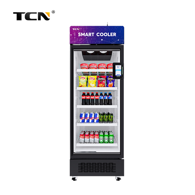 TCN AI Smart Vending Machine with Contactless Payment Visual Recognition Open-Front Commercial Refrigeration Equipment 510L