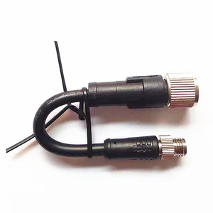 Custom A Code 3 Pin 4 Pin Male to Female Adapter Splitter M12 to M8 Cable