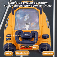 Machine de jeu de course automobile électrique Zhorya pour enfants, jouet de bureau avec volant de simulation et musique