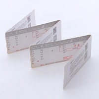 Billets d'avion en papier imprimé thermique personnalisé sur les deux côtés carte d'embarquement pour les vols billets d'avion bons d'achat de billets d'avion