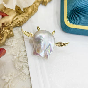 Accessoires en perles DIY en argent S925, série Sky Top Drift, petit diable, forme baroque, apprêts de bijoux - 5003 - Product Image 1