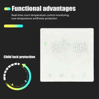 Thermostat intelligent WiFi RKHK Tuya avec écran couleur pour chauffage au sol électrique, chaudière à eau/gaz, contrôleur de température