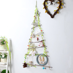 Adornos de madera para árbol de Navidad de Mystic Arts, estilo rústico con cuerda de abedul, decoración de pared para habitación infantil, decoraciones navideñas - Product Image 4