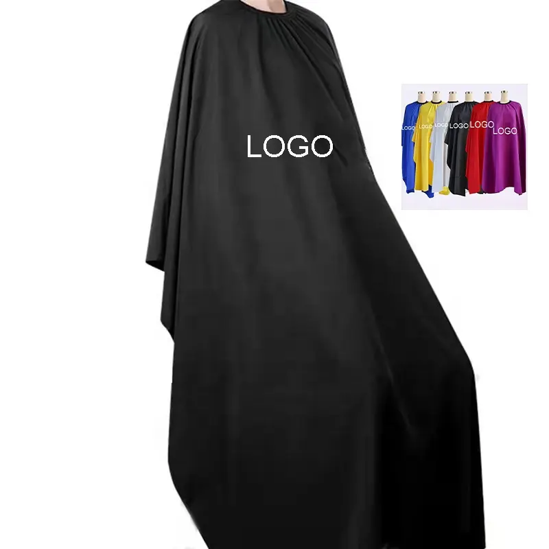 Capa de cortar cabelo com logotipo personalizado